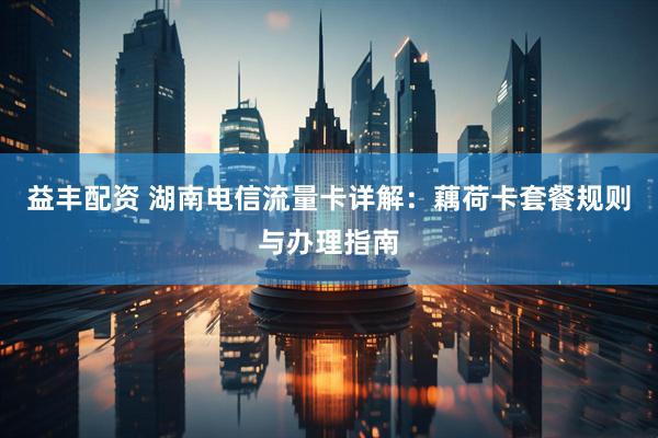 益丰配资 湖南电信流量卡详解：藕荷卡套餐规则与办理指南
