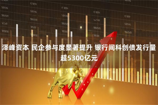 泽峰资本 民企参与度显著提升 银行间科创债发行量超5300亿元