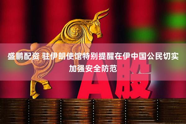 盛鹏配资 驻伊朗使馆特别提醒在伊中国公民切实加强安全防范