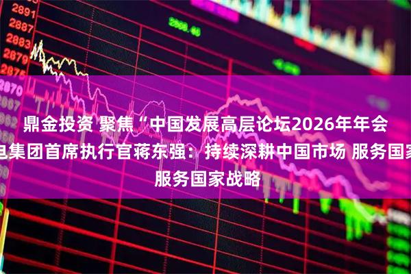 鼎金投资 聚焦“中国发展高层论坛2026年年会” 中电集团首席执行官蒋东强：持续深耕中国市场 服务国家战略
