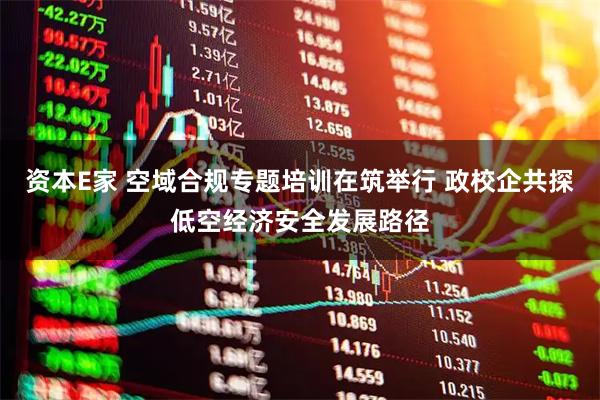 资本E家 空域合规专题培训在筑举行 政校企共探低空经济安全发展路径