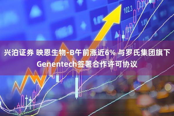 兴泊证券 映恩生物-B午前涨近6% 与罗氏集团旗下Genentech签署合作许可协议